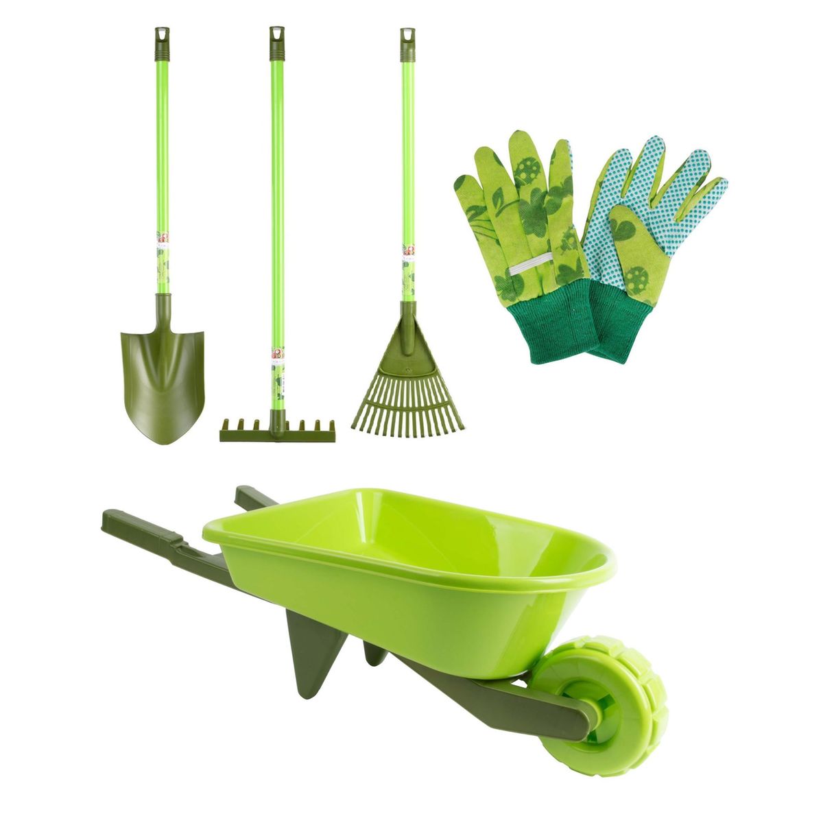 Kit petit jardinier accessoires pour enfant en plastique Grands outils