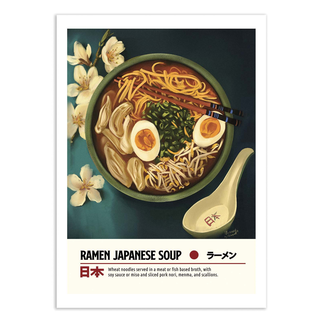 Affiche d'art - Ramen - Dionisis Gemos, WALL EDITIONS