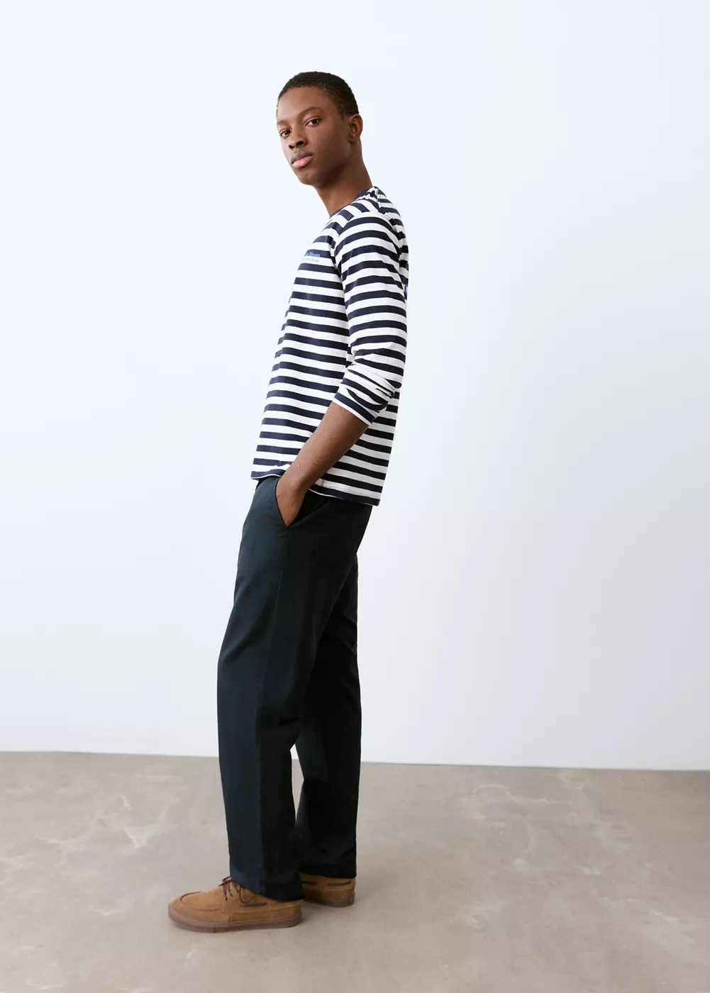 Pantalon coton lin cordon, MANGO TEEN