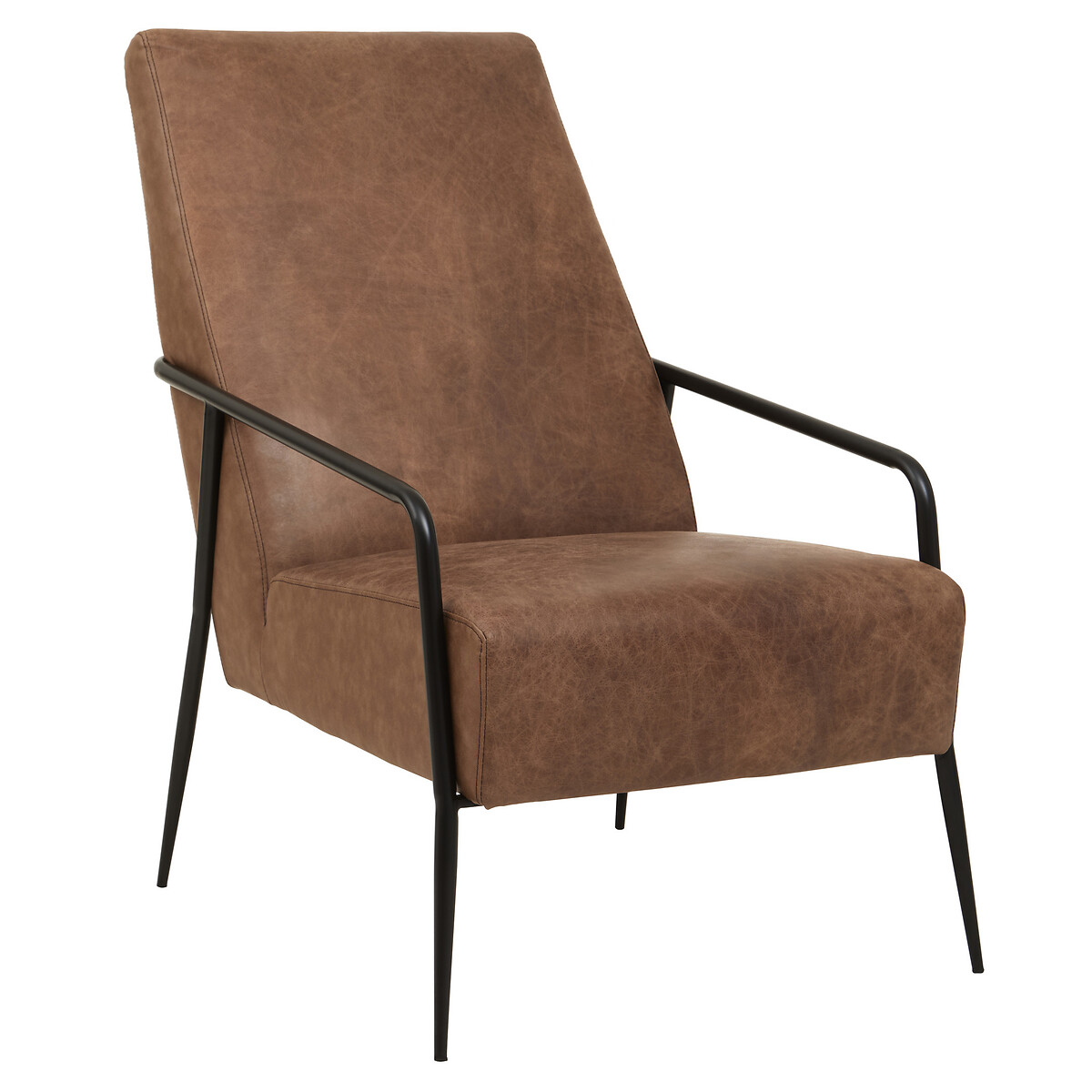 Leather Midcentury Armchair, SO'HOME