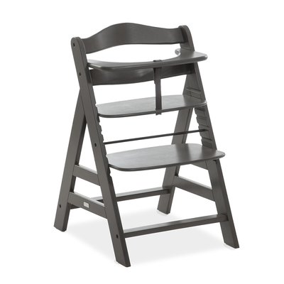 Alpha+ Select Wooden Highchair - Charcoal HAUCK