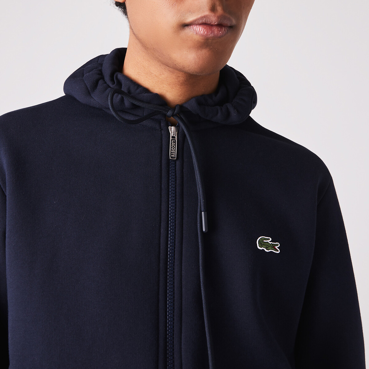 mens lacoste zip up hoodie