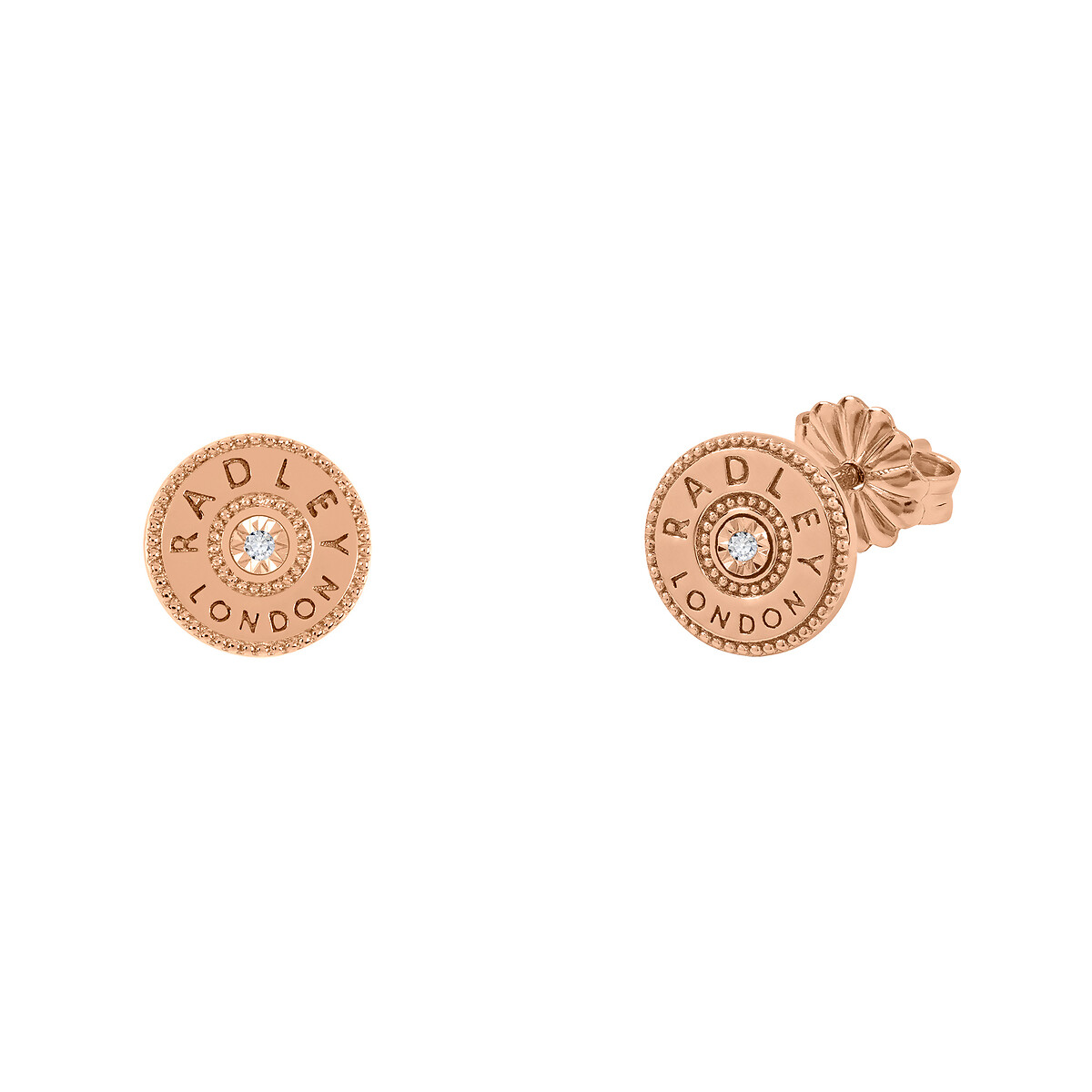 Diamond on sale disc earrings