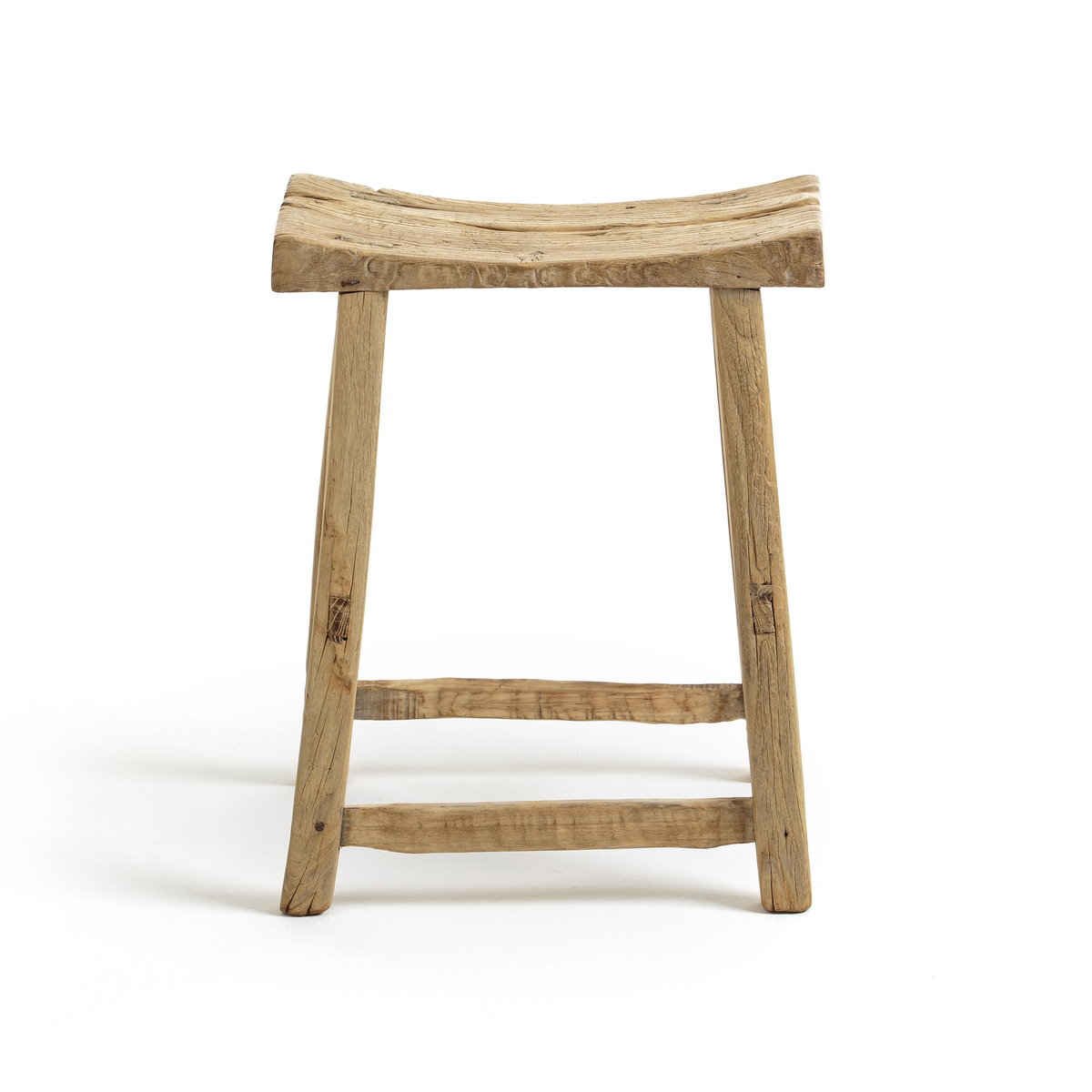 Product photograph of Sumiko Solid Elm Stool from La Redoute UK