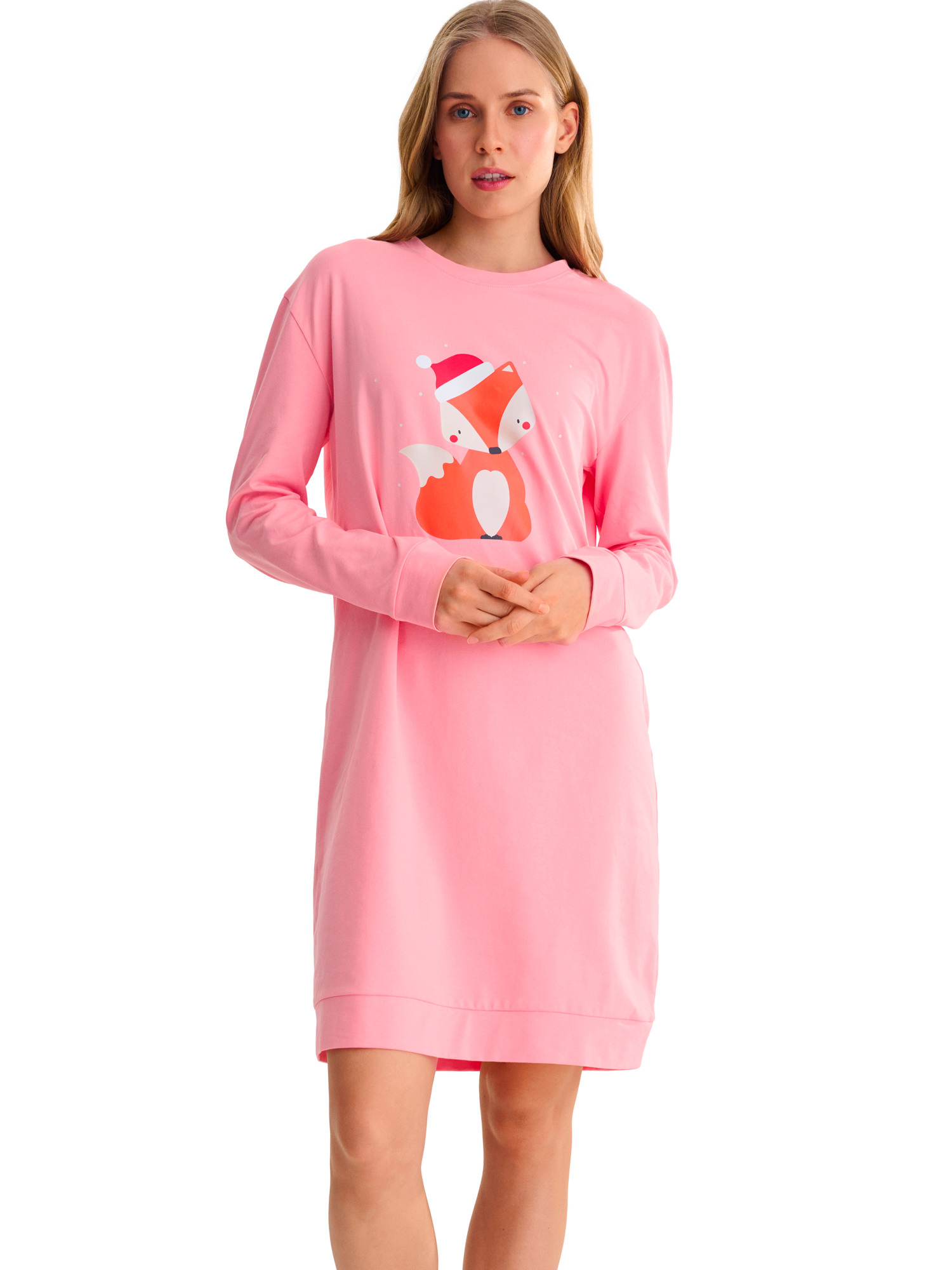 Chemise de nuit M.longues FOXY, LISCA