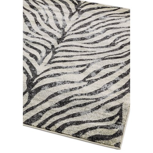 Zebra print rug, grey, So'home