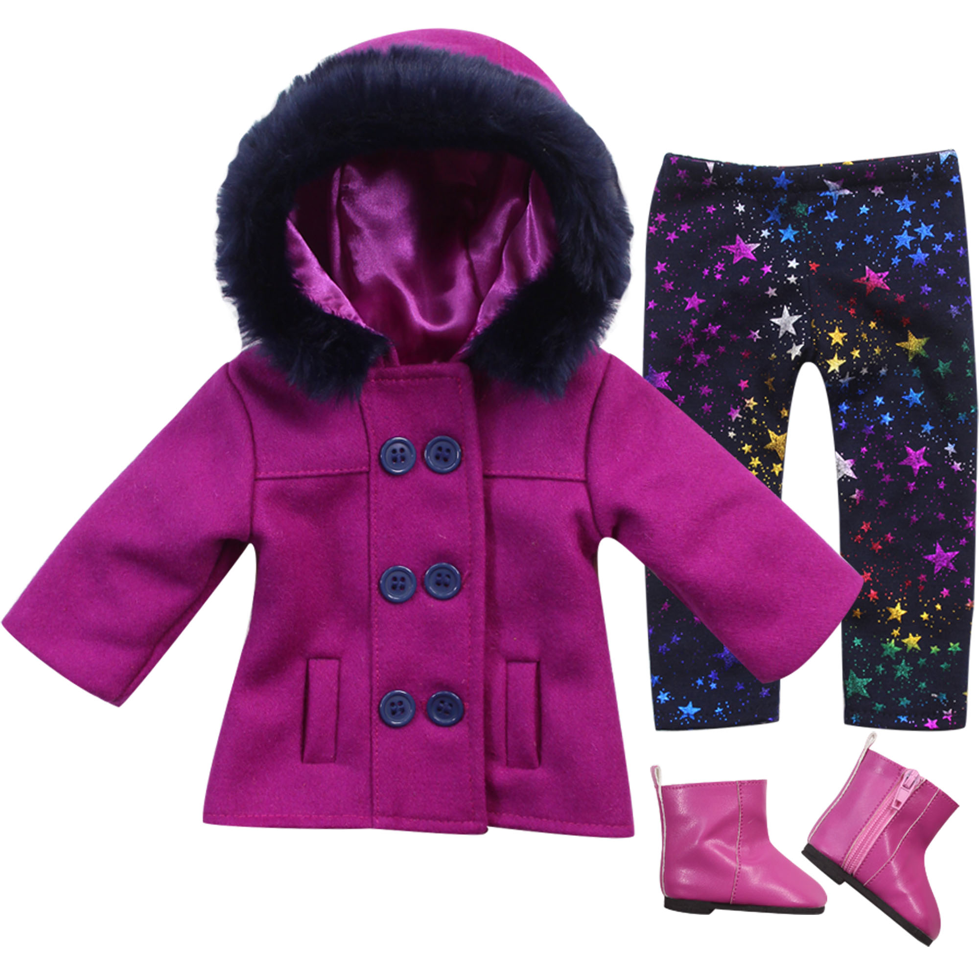 3 Pcs Lot Vêtements Poupée, TEAMSON KIDS