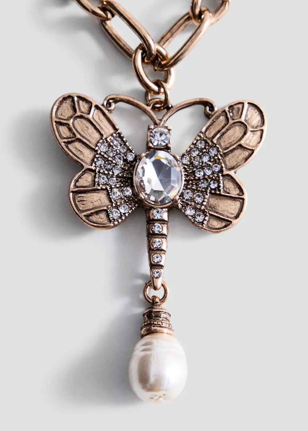 Collier perles combinées, MANGO