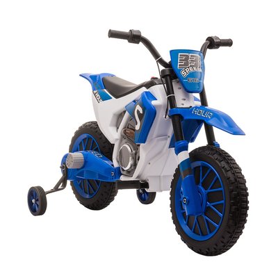 Moto cross électrique enfant avec roulettes amovibles HOMCOM