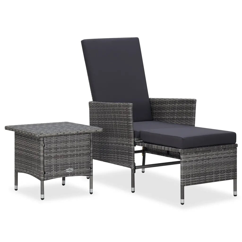 Transat et table basse en résine tressée, HOME MAISON