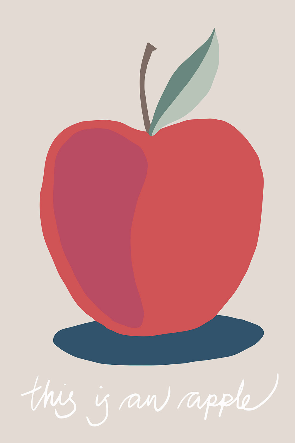 Tableau apple-pomme, HEXOA