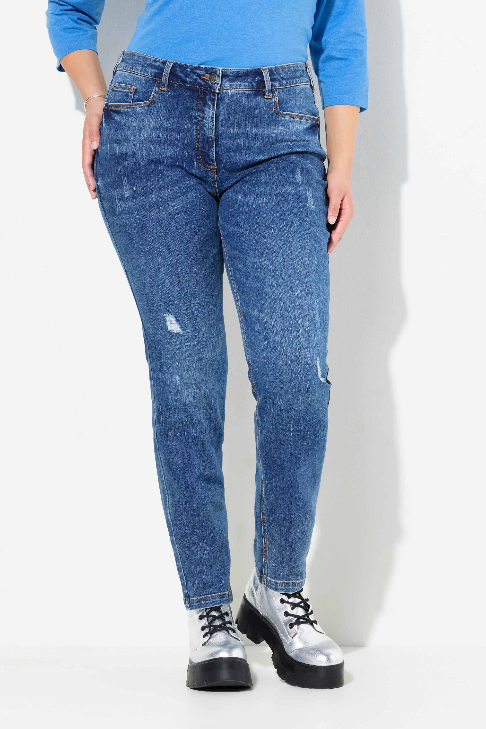 Jean Sarah stretch avec détails destroy, ULLA POPKEN