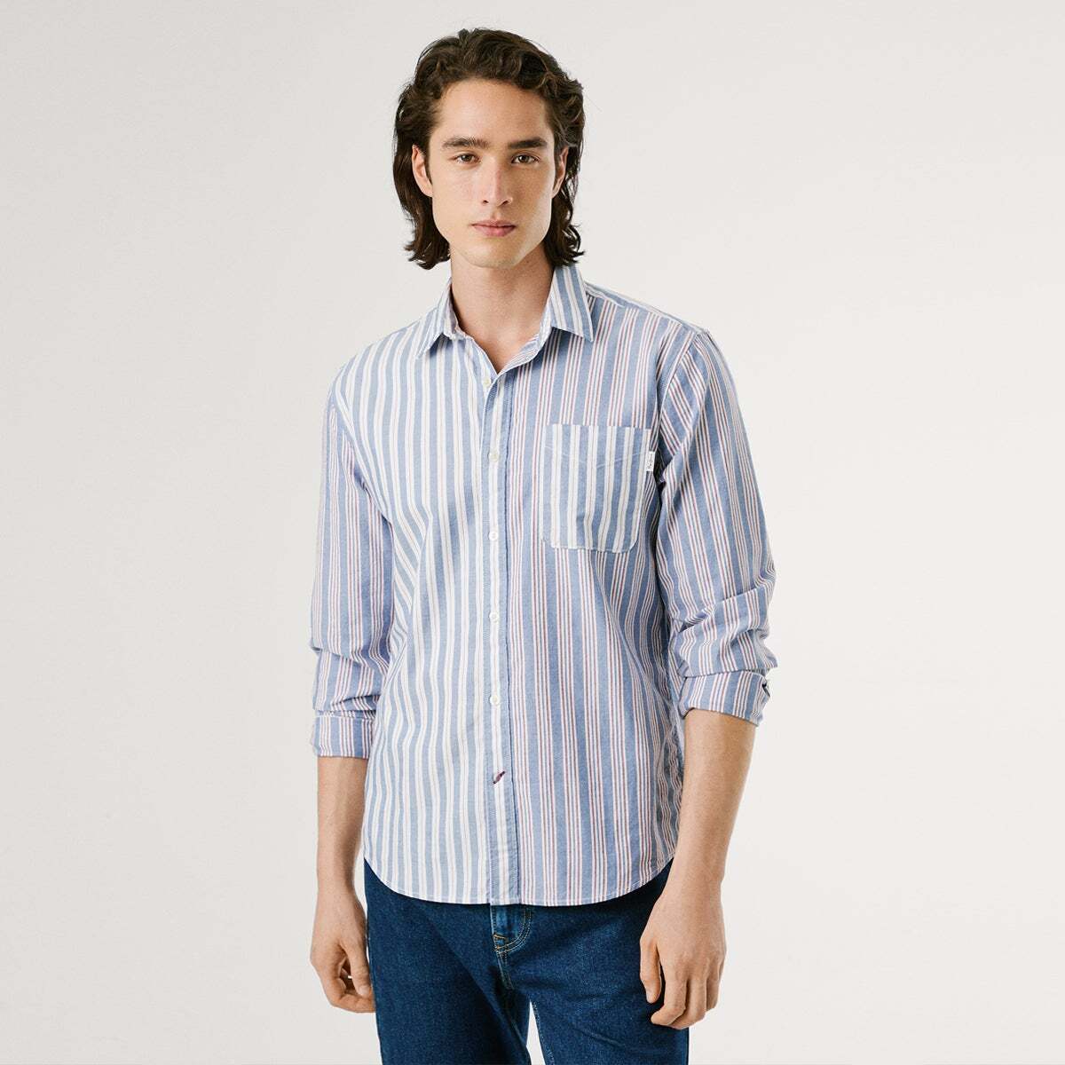 Chemise Coupe Regular À Rayures En Oxford, PEPE JEANS