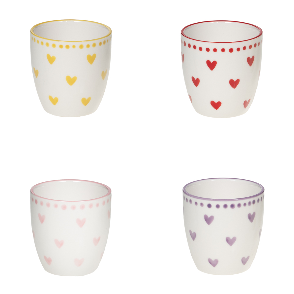 Coffret de 4 tasses Love 13 cl - LOVE, TABLE PASSION