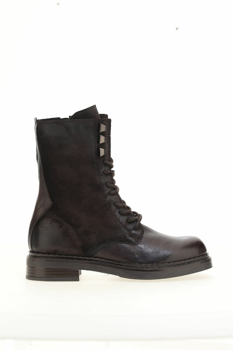 Leather Ankle Boots with Buckles, MJUS