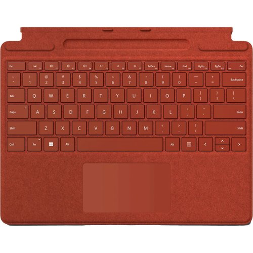 Clavier tablette surface signature pro x/8/9 rouge rouge Microsoft