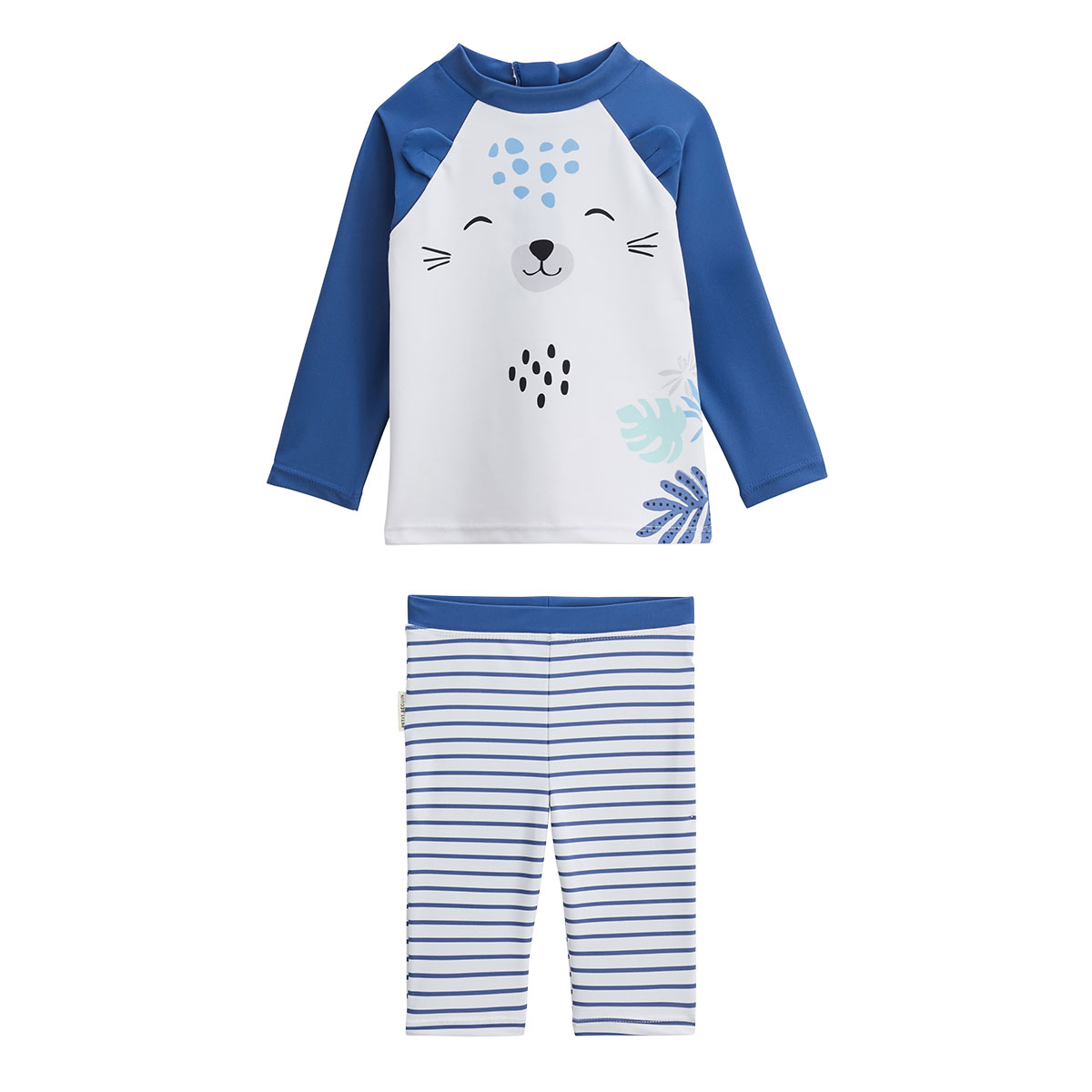 Maillot de bain bébé 2 pièces t-shirt et pantalon de protection UV Brasilia, PETIT BEGUIN
