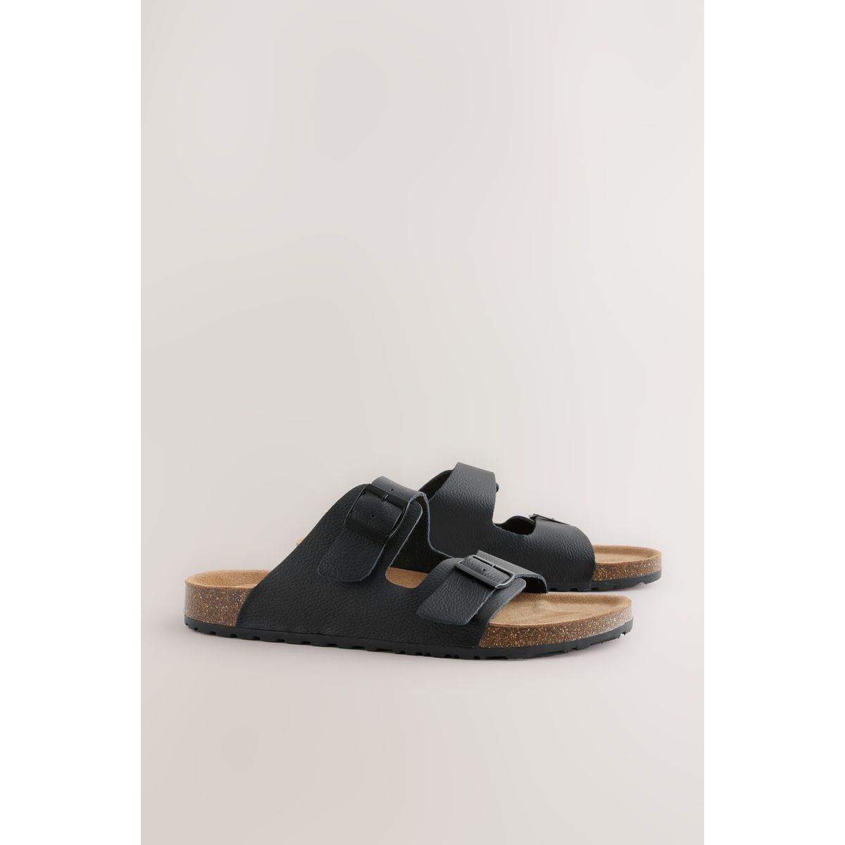 Sandales en cuir à deux boucles, NEXT