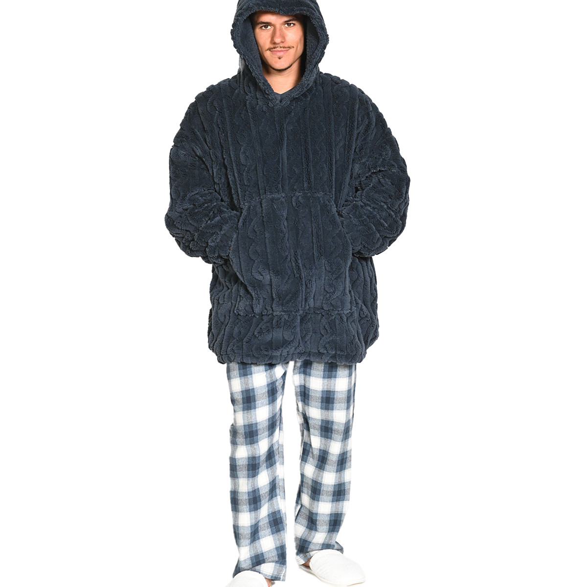Poncho polaire doux & chaud WARM WOOL taille unique (M au XL), SENSEI MAISON