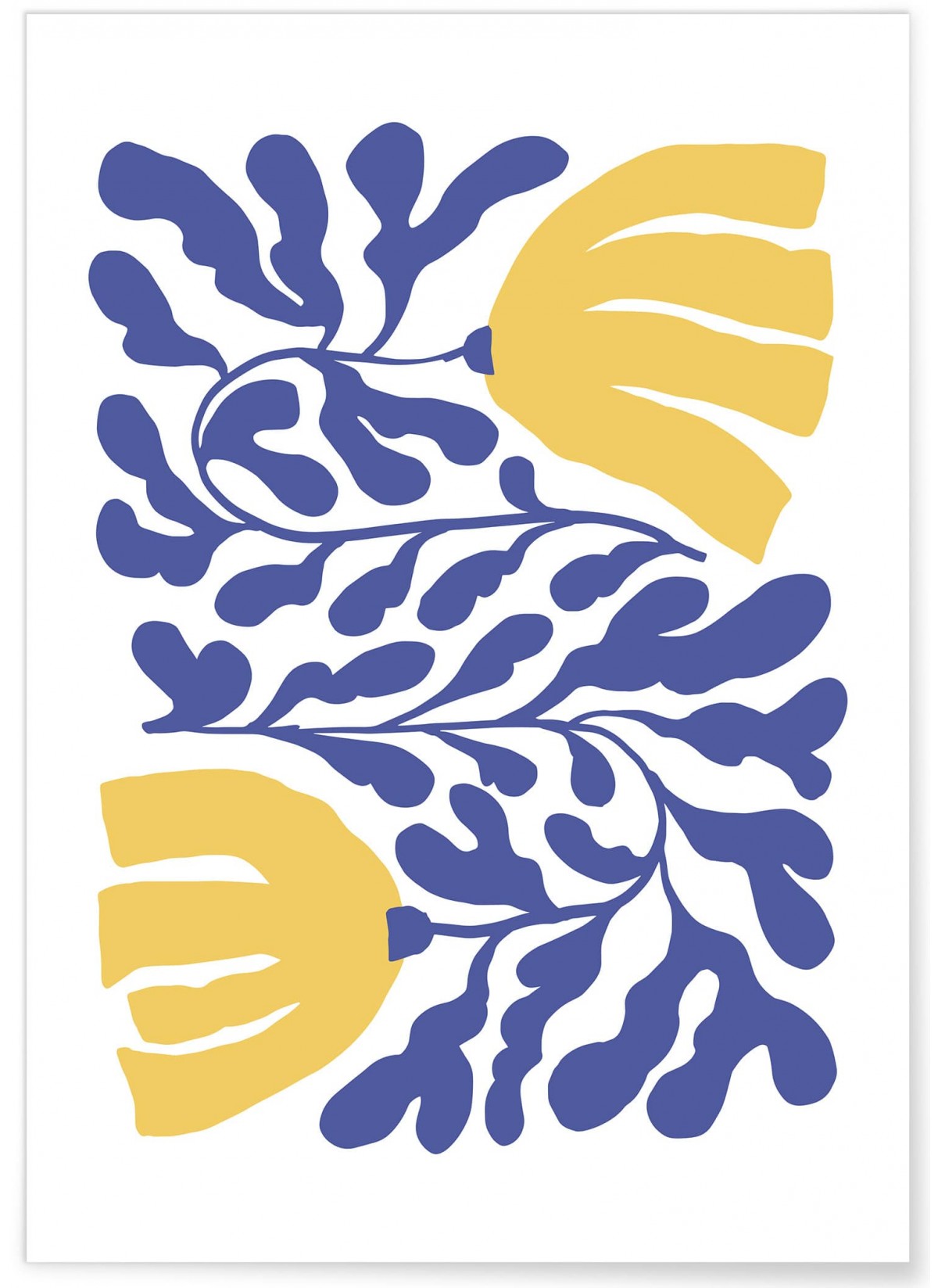 Affiche Abstract Flowers 2, L'AFFICHERIE