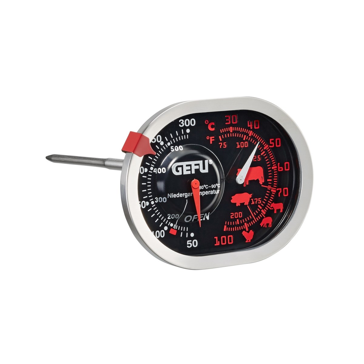Thermomètre à rôti et à four 3 en 1 MESSIMO, GEFU