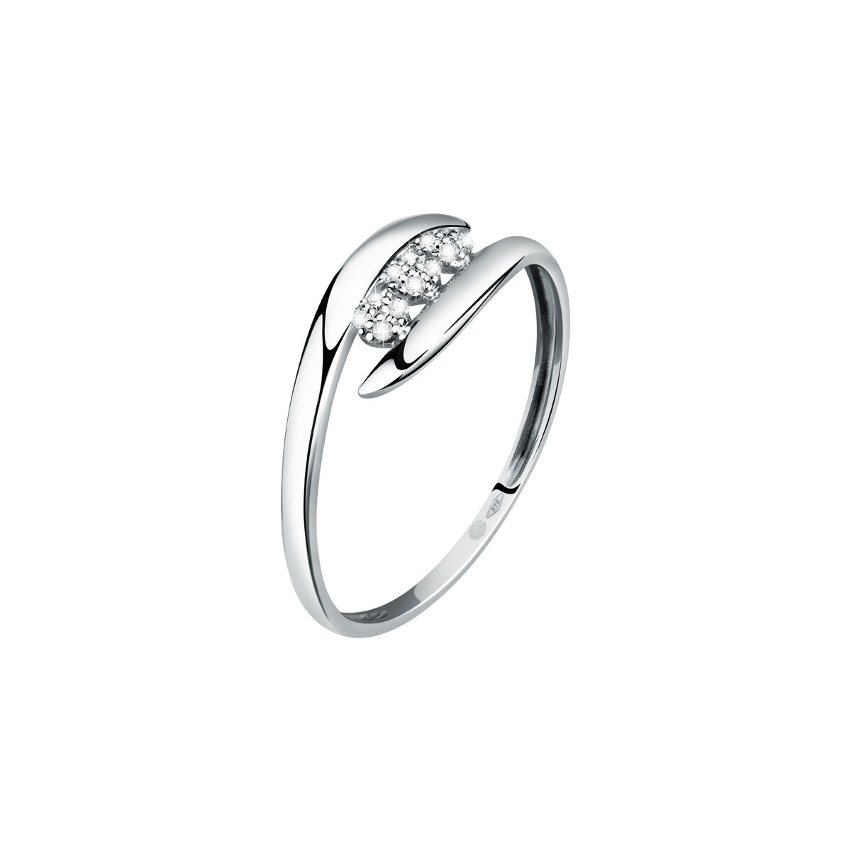 Bague en or blanc 375 PAVE', BLUESPIRIT