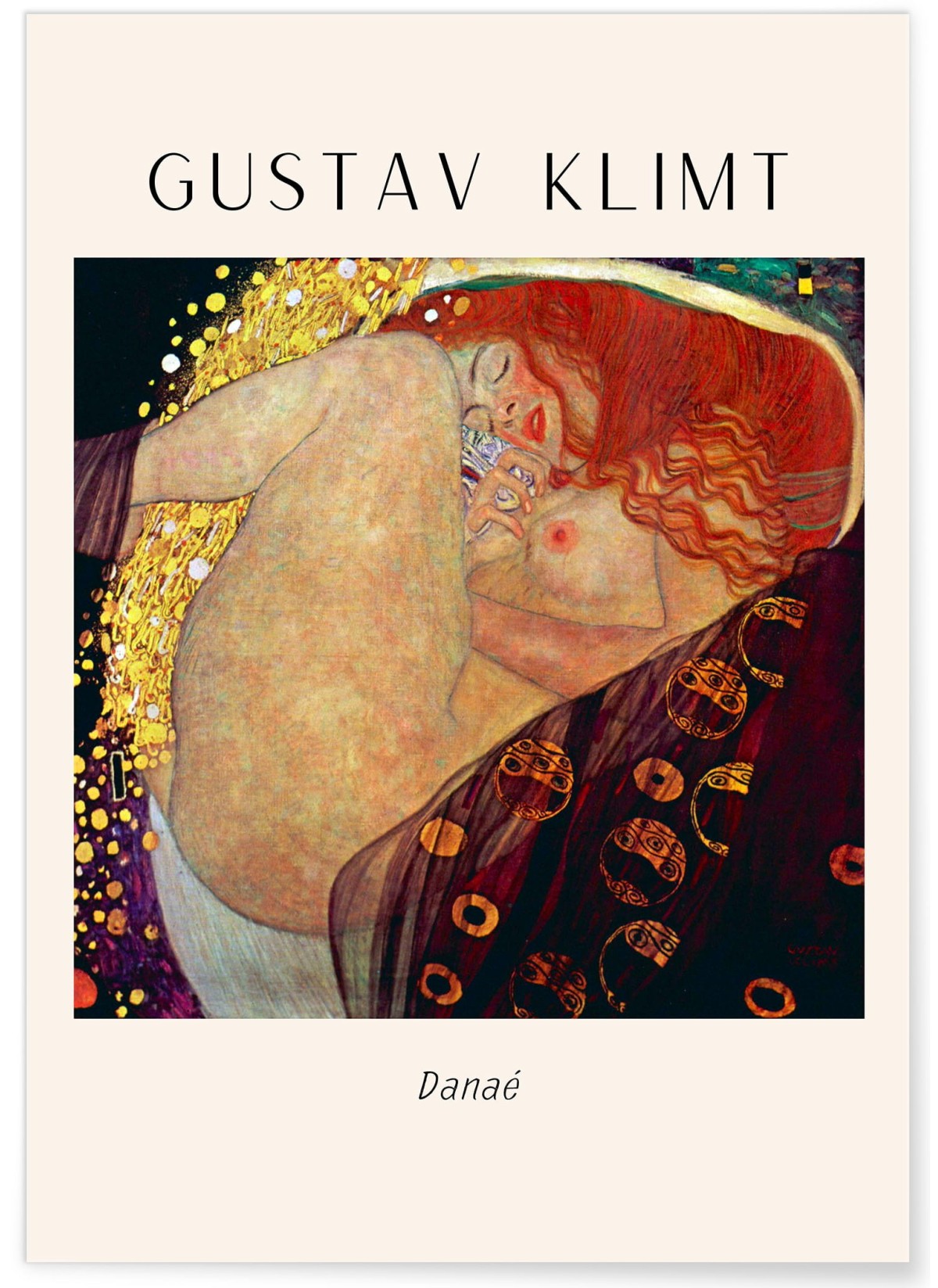 Affiche Gustav Klimt « Danaé », L'AFFICHERIE