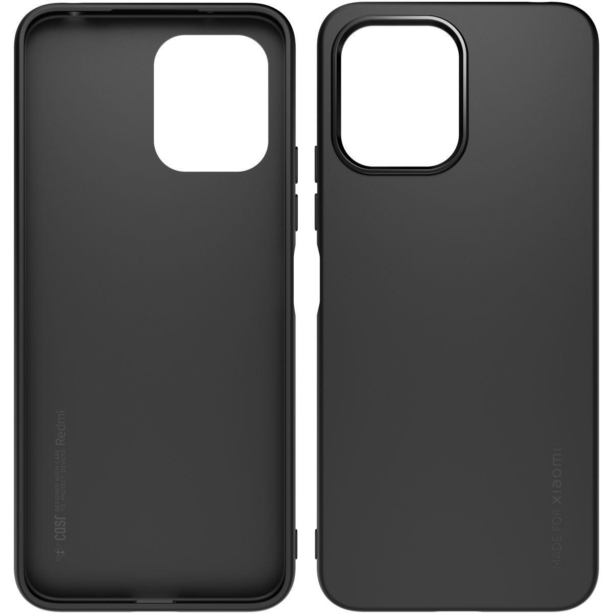 Coque MADE FOR XIAOMI Redmi 13C Coque noir + verre trempé