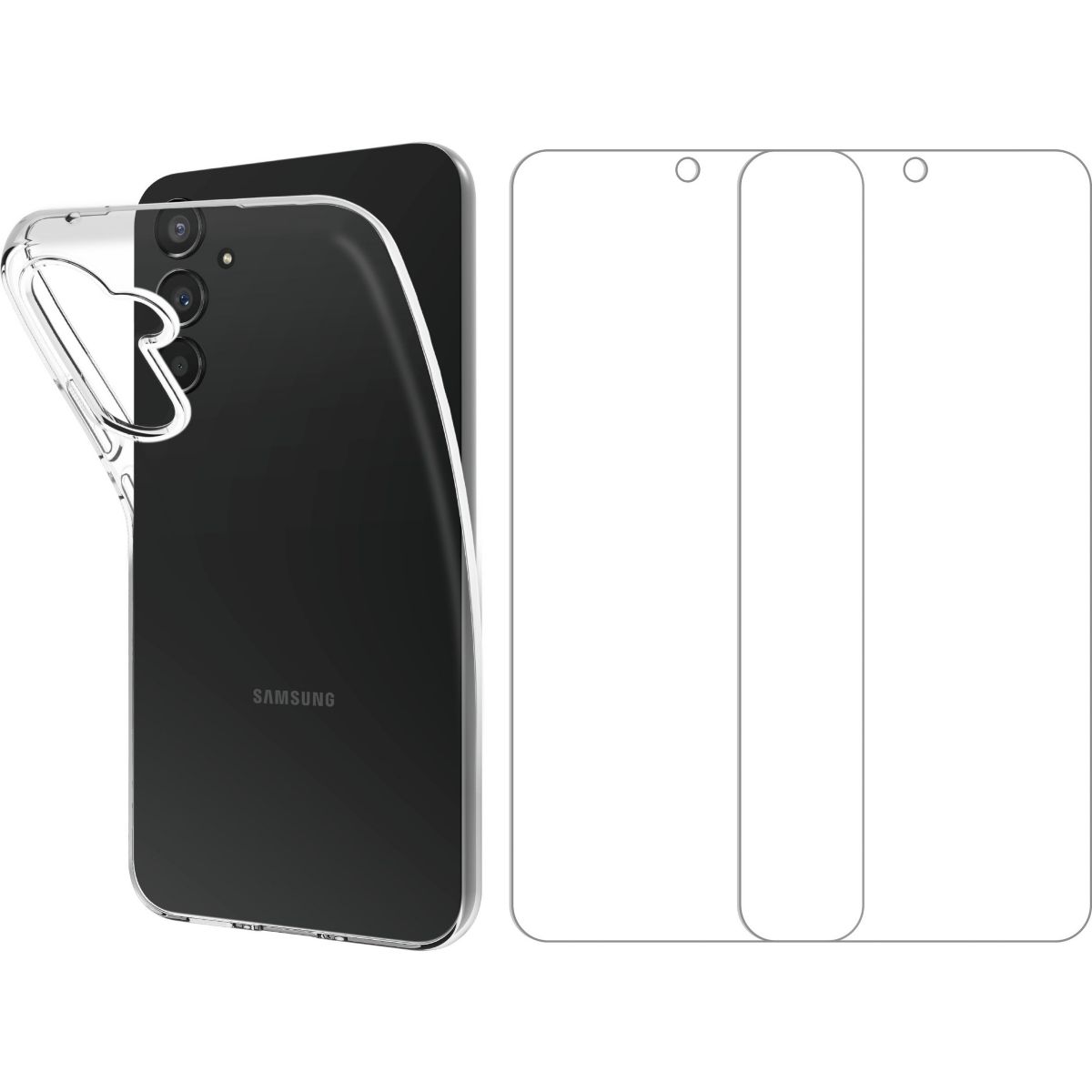 Pack Samsung A54 5G + verre trempé X2, ESSENTIEL B