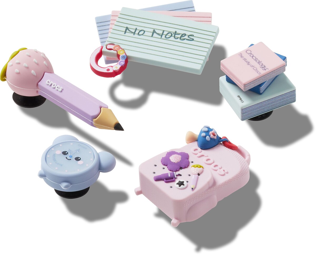 Crocs Set de 5 Jibbitz Girly Back to School — foto 2