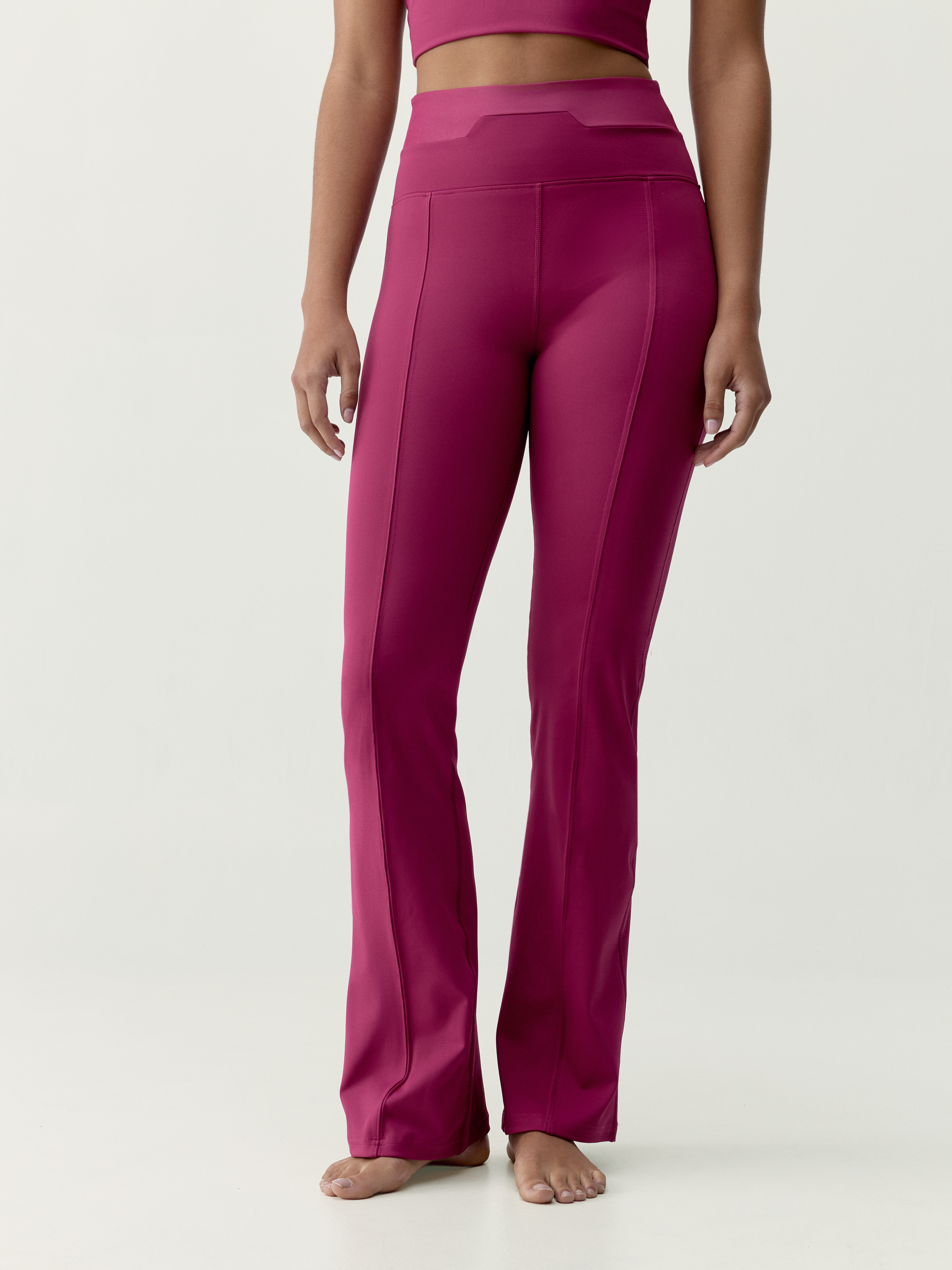 Legging de sport femme Kaia Taille extra haute coupe flare, BORN