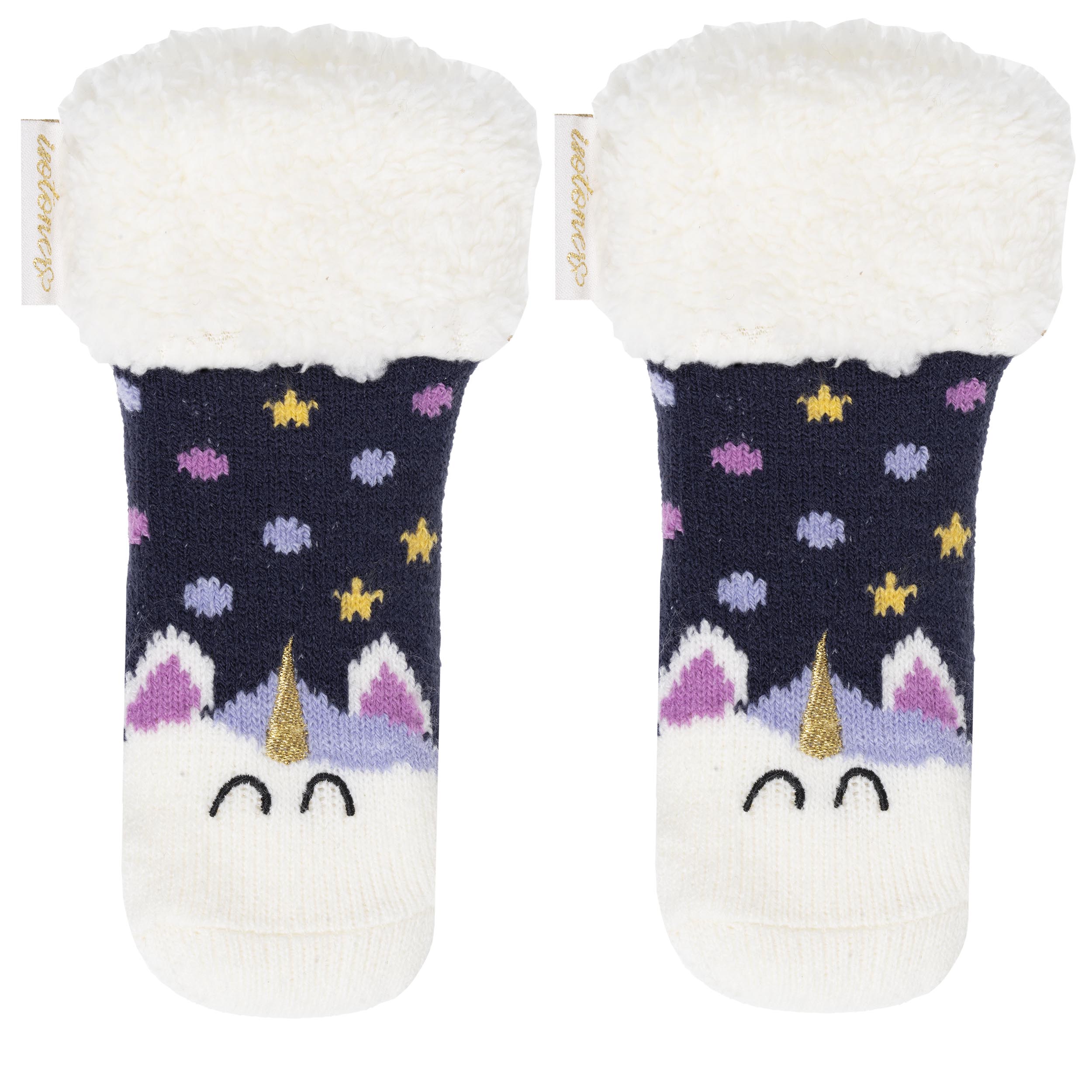Chaussettes anti-dérapantes maille jacquard, picots antidérapants, ISOTONER