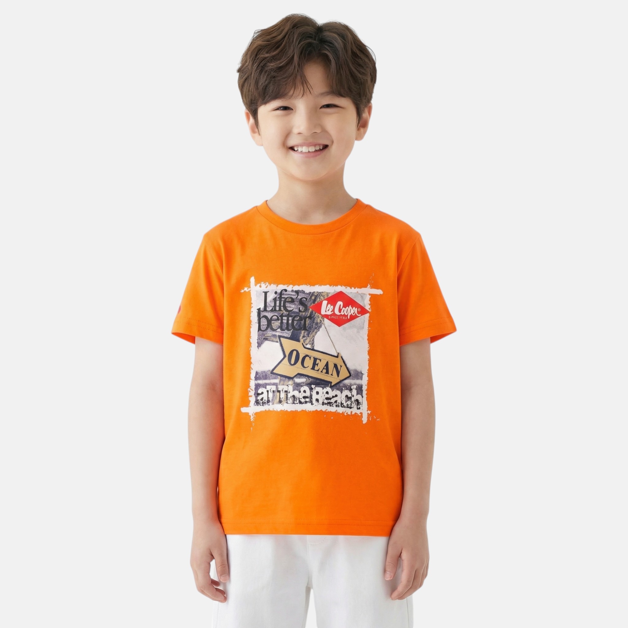 T-shirt manches courtes imprimé océan, col rond SURF CLUB, LEE COOPER