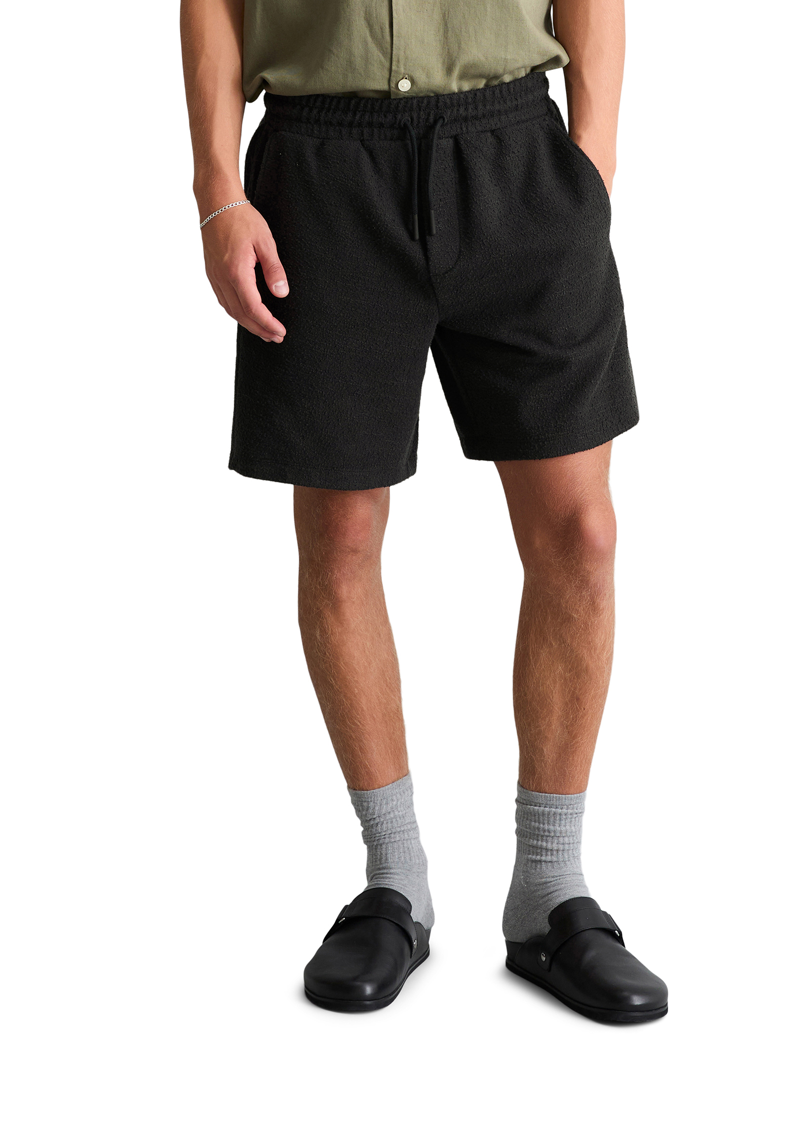 Short relaxed avec une fine structure bouclée, MARC O’POLO DENIM