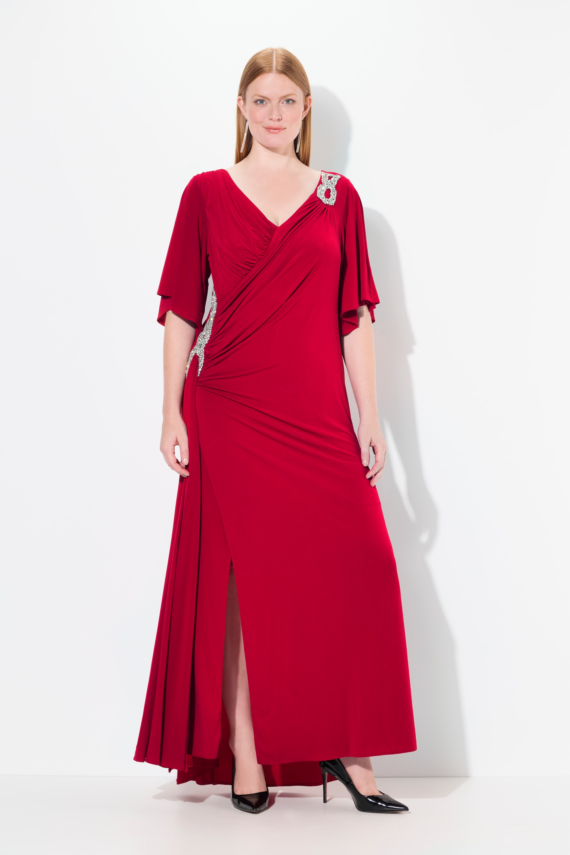 Robe maxi drapée, ULLA POPKEN