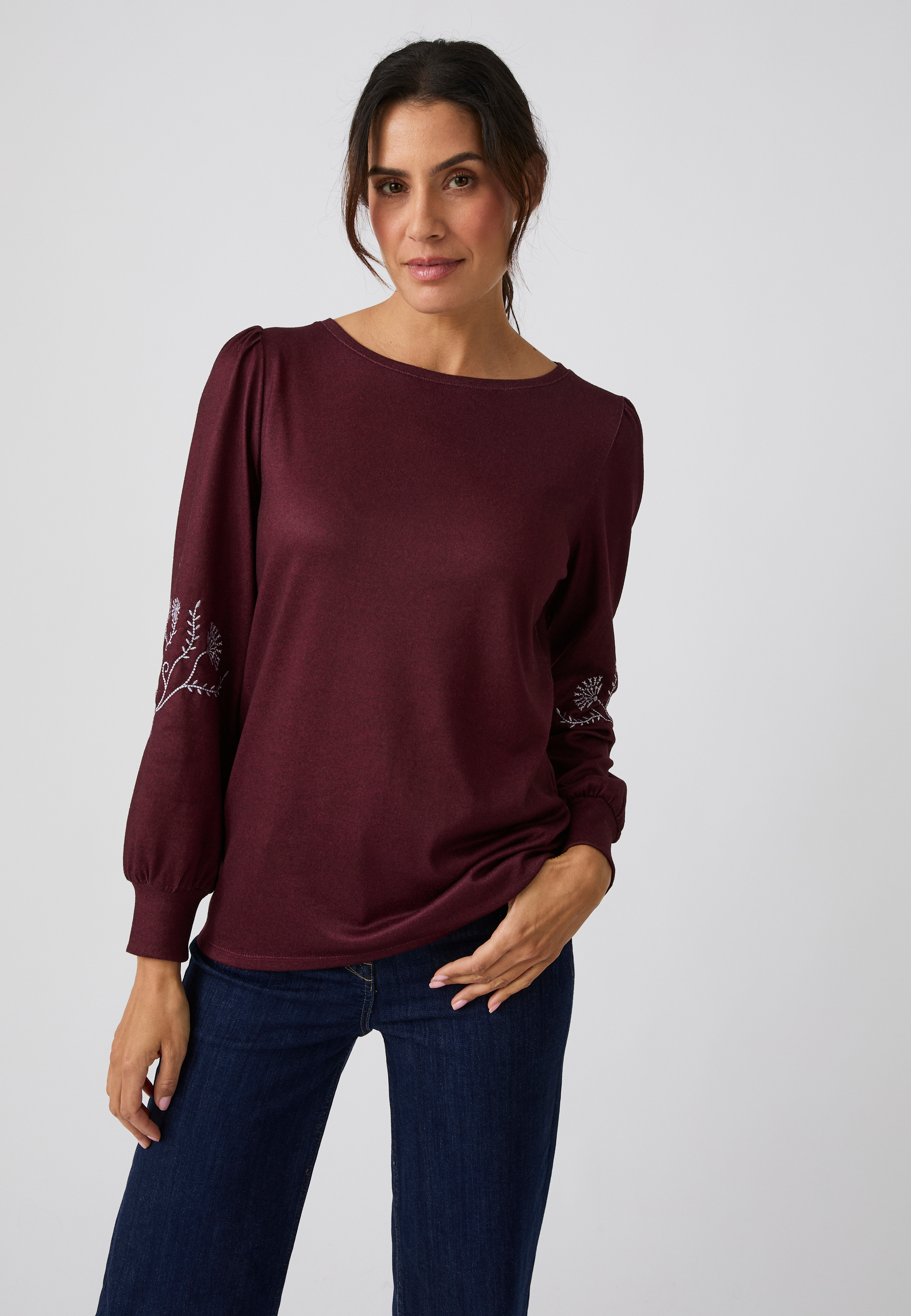 Tee-shirt manches brodées Thermolactyl maille chaude, DAMART