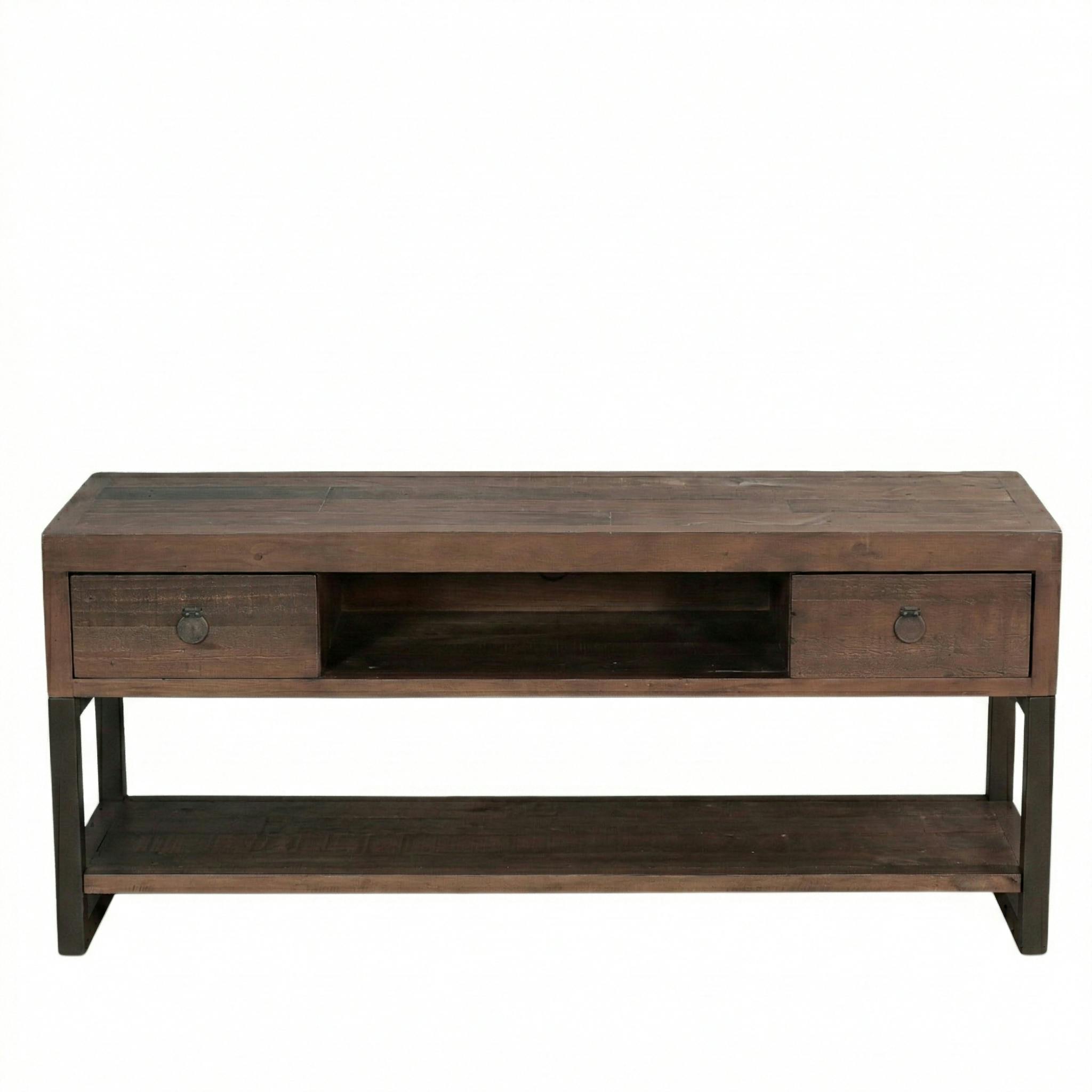 Meuble TV en bois recyclé brun 150 cm SAMOA, PIER IMPORT
