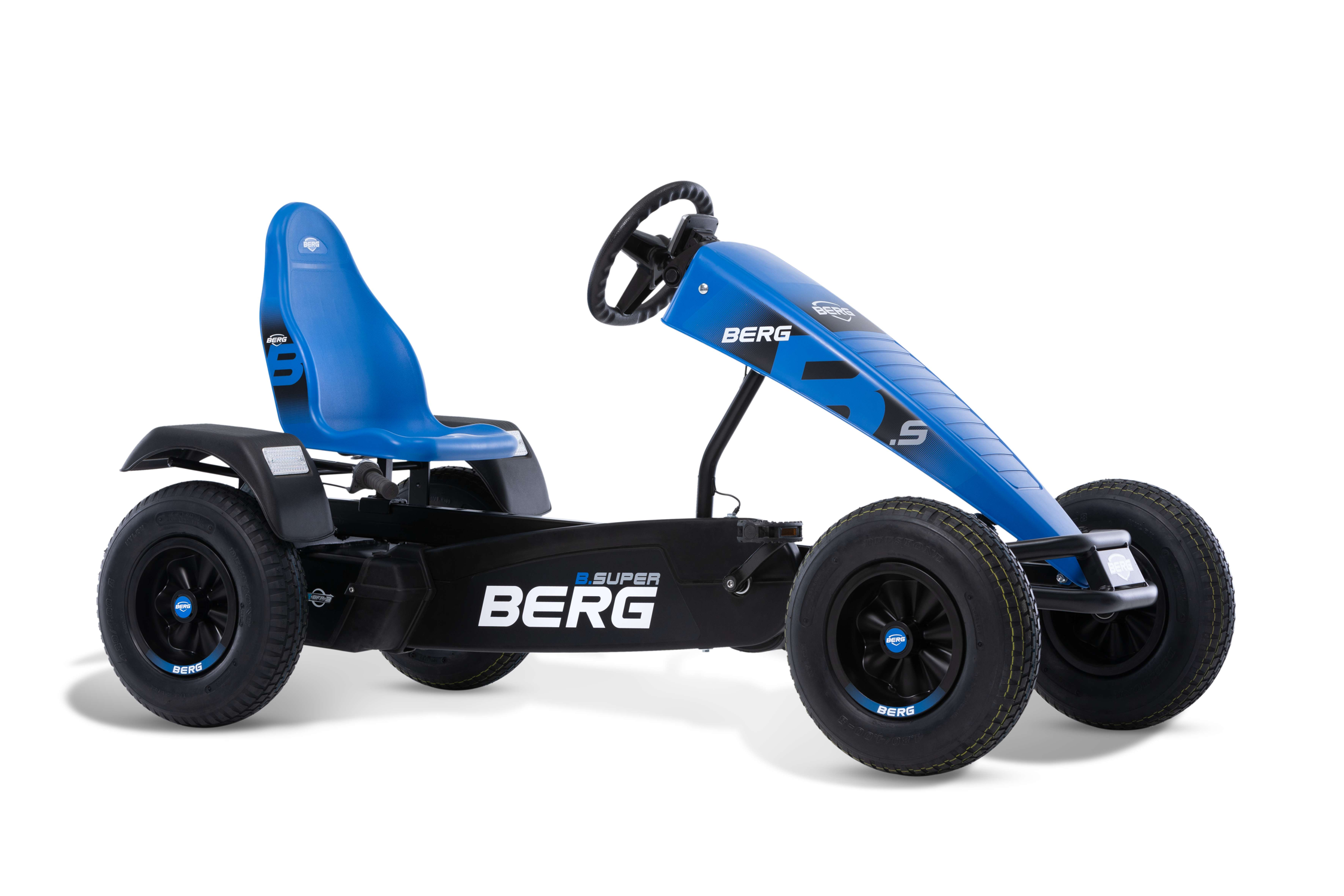 Kart à Pédales pour Enfants, 5+ Ans, XXL B.Super BFR Jaune, BERG TOYS