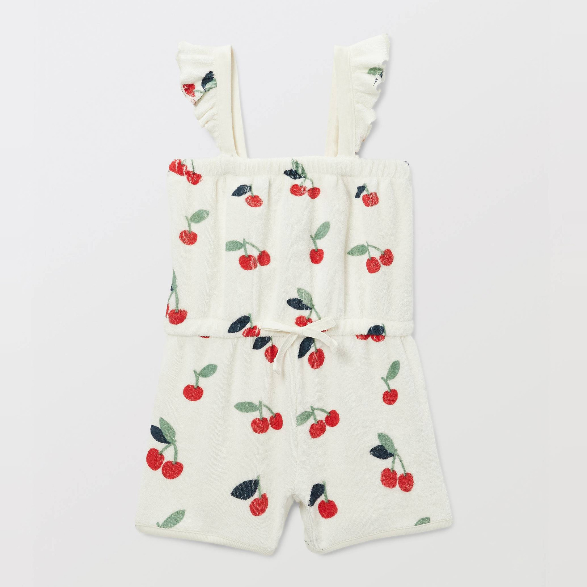 Salopette courte imprimée en coton BIO GOTS, BOUT'CHOU