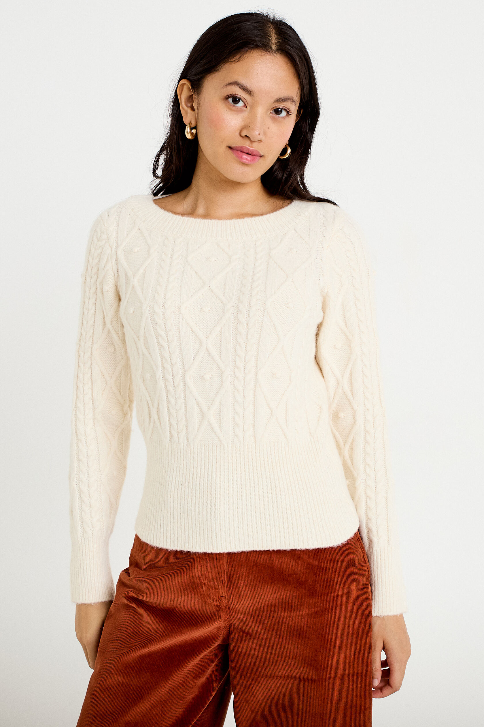 Pull col bateau manches longues, CACHE CACHE
