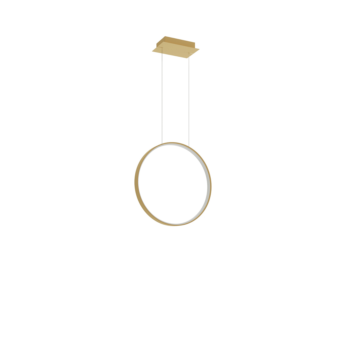 Suspension Aluminium Doré LED 1 Rio, EDEN