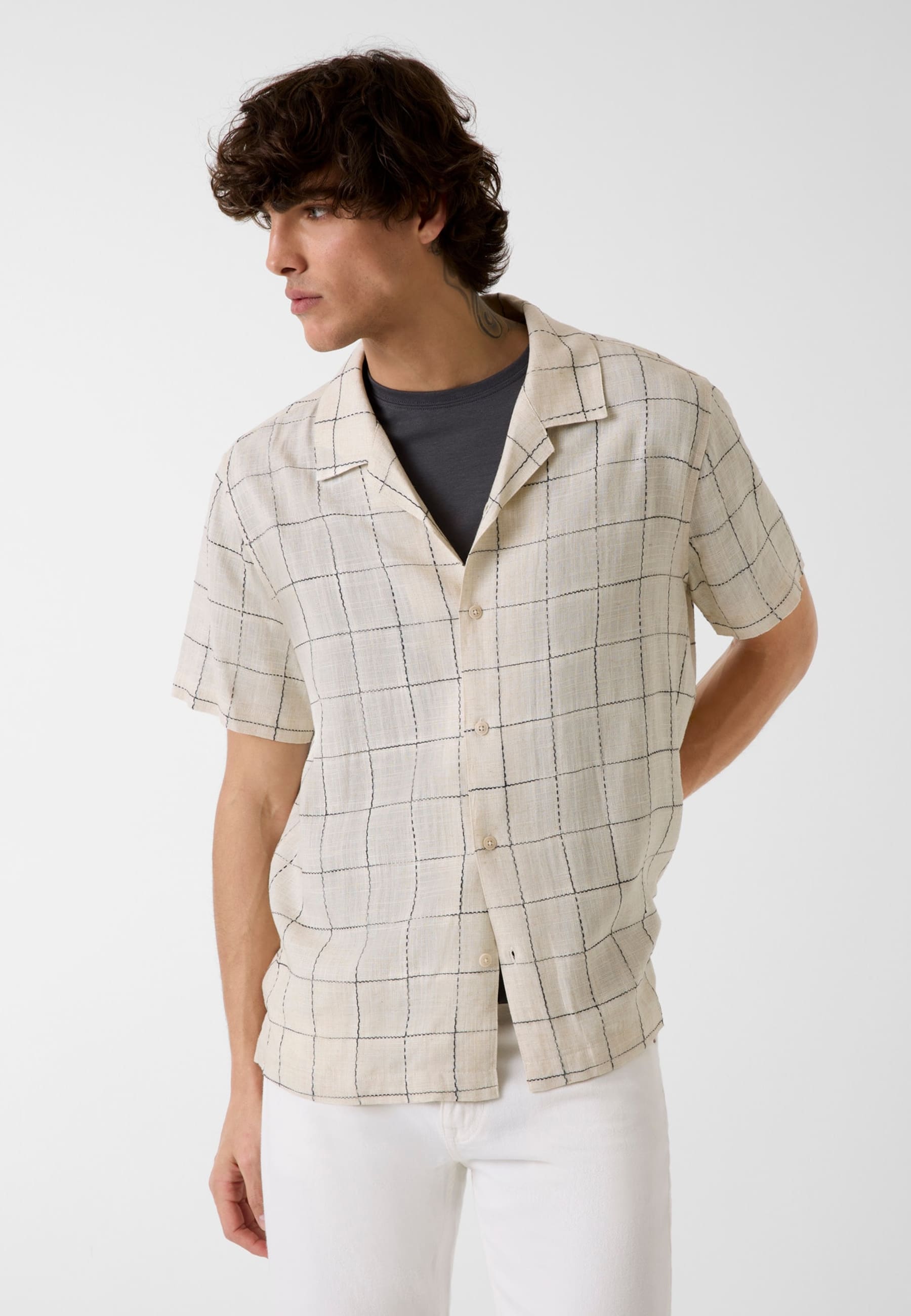 Chemise En Mélange De Lin, GUESS