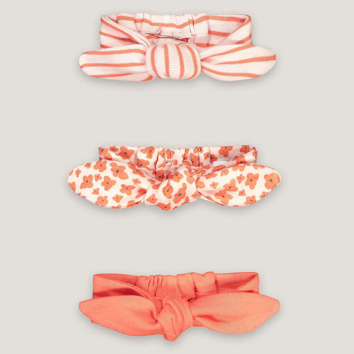 Set van 3 haarbandjes roze oranje Redoute Collections | Redoute
