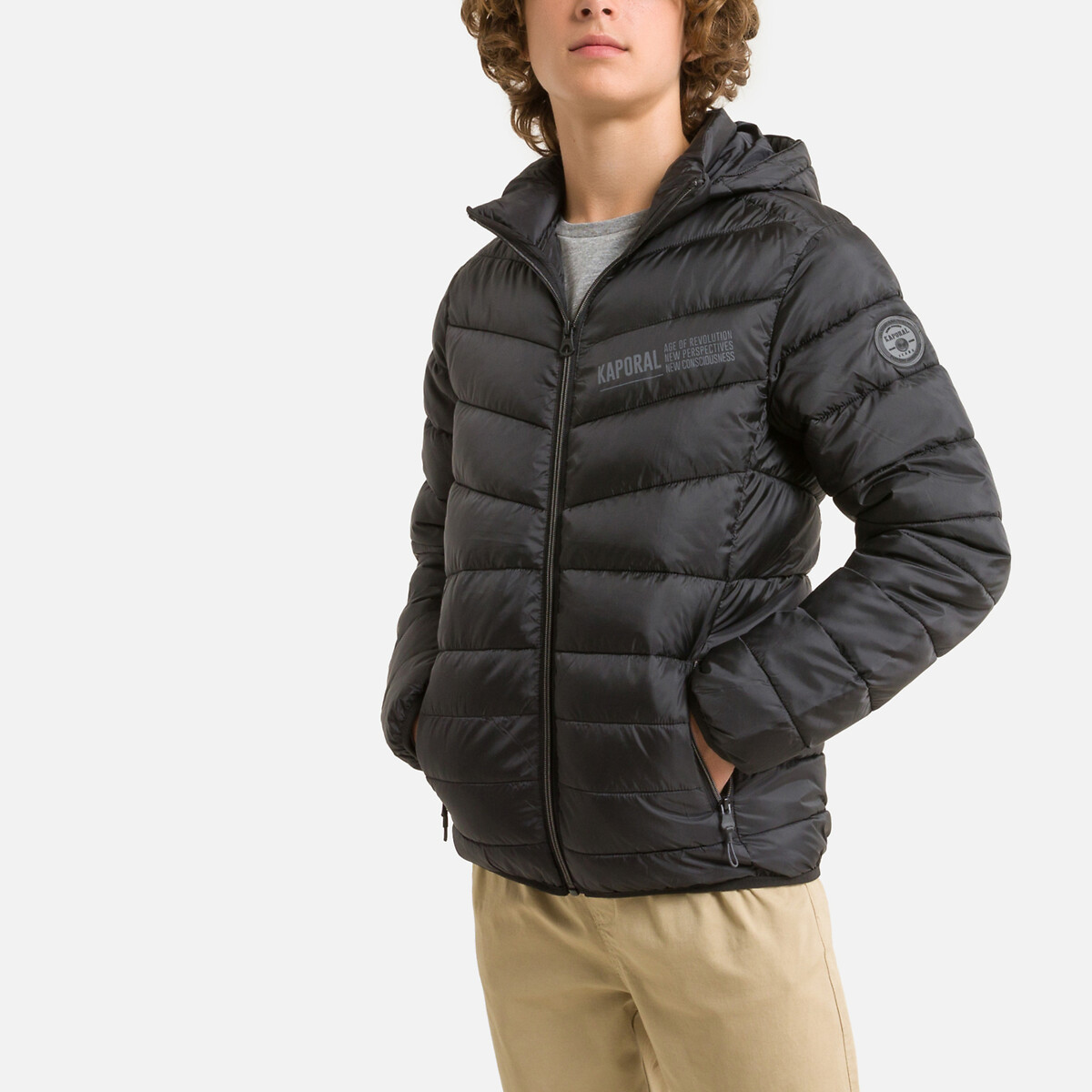 Warm Hooded Padded Jacket, 10-16 Years
