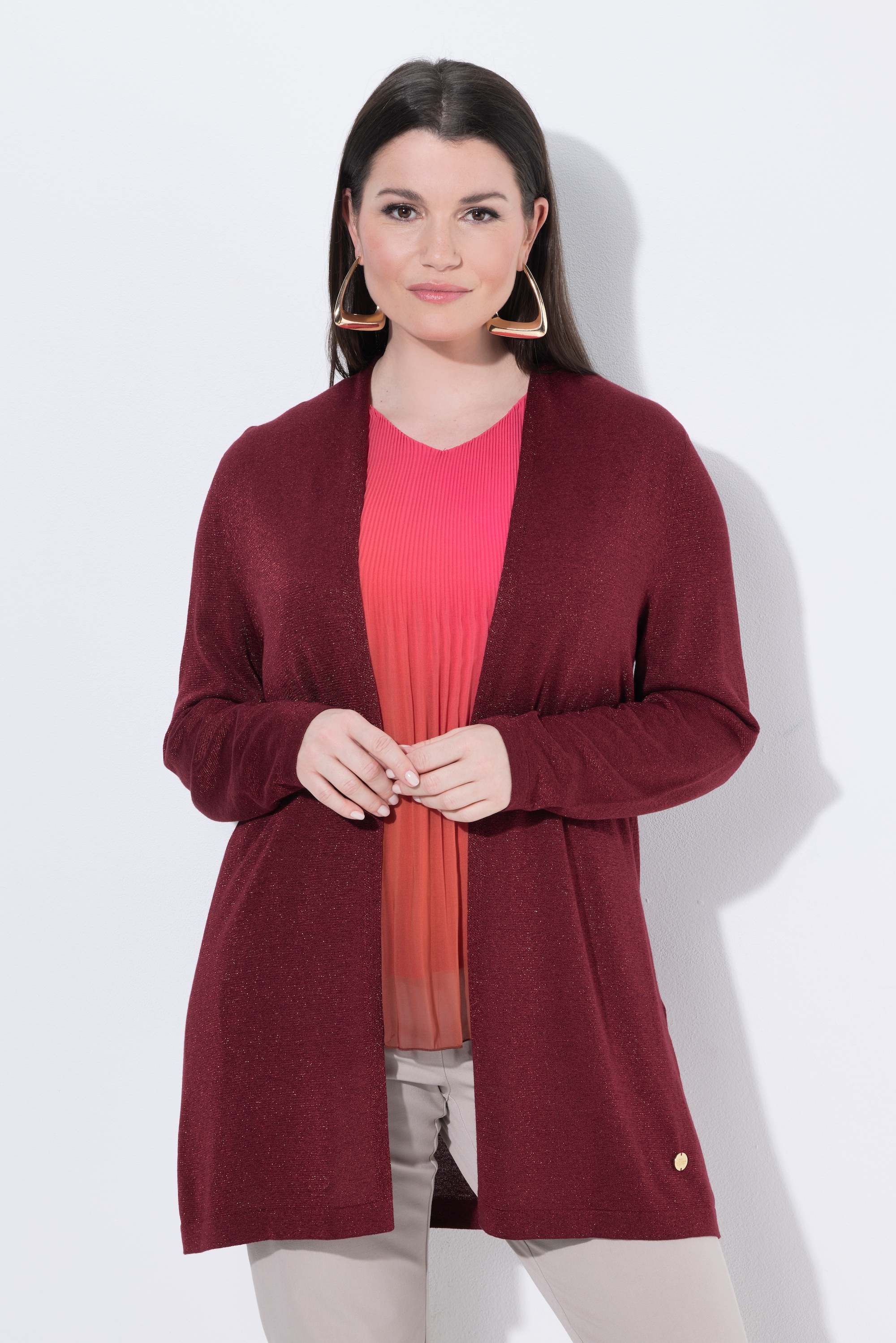 Cardigan long avec effet scintillant, ULLA POPKEN