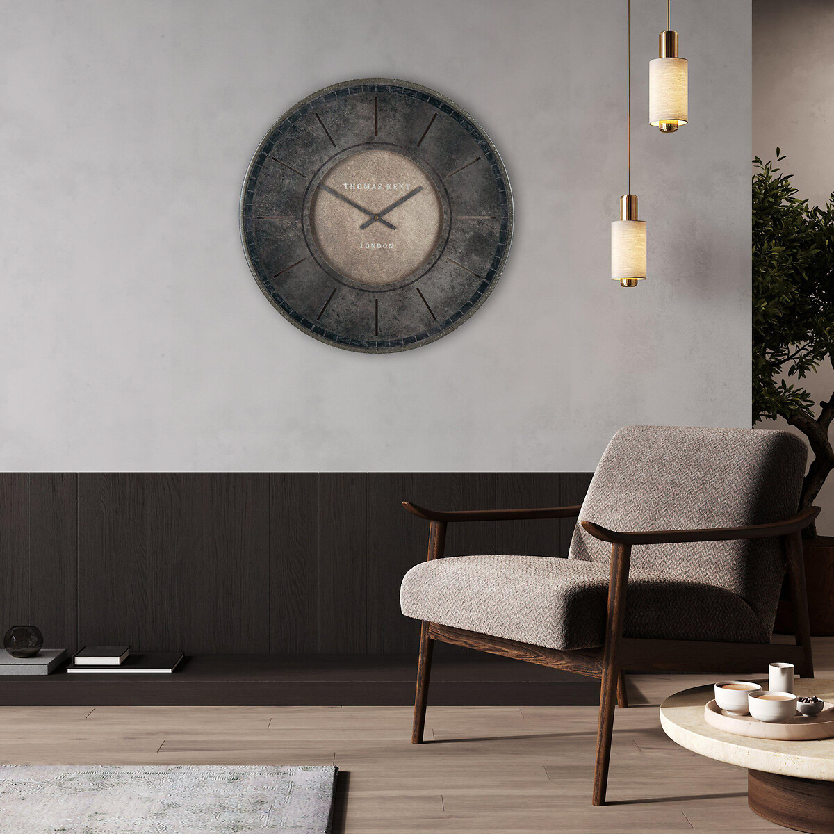 Florentine 21" Large Wall Clock, THOMAS KENT