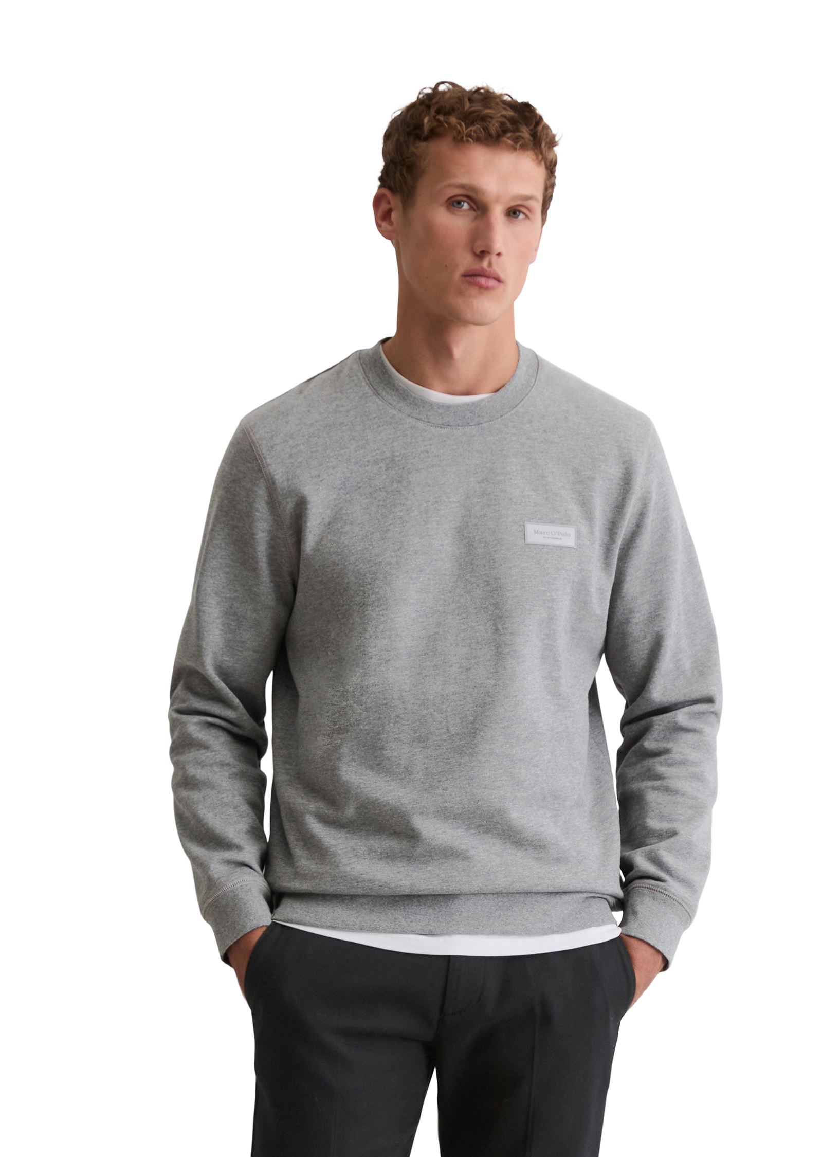 Sweat-shirt DfC régulier en sweat doux en coton bio, MARC O'POLO