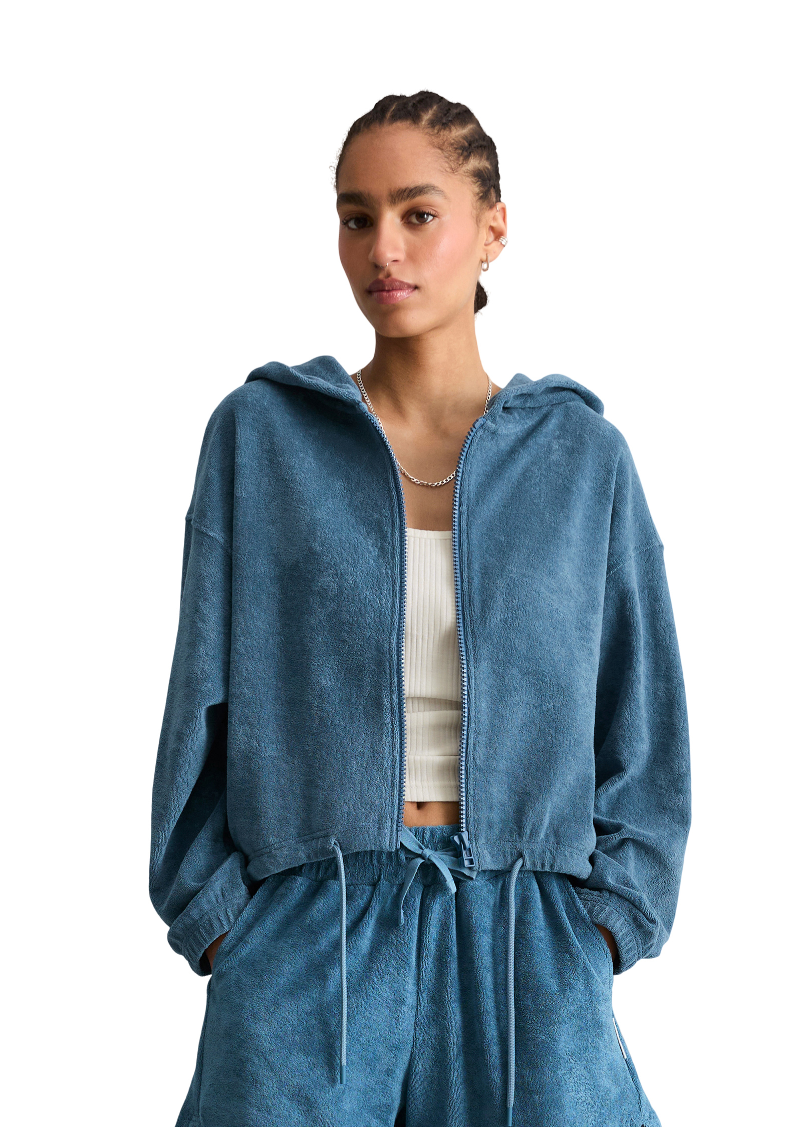 Veste en éponge relaxed en coton organique, MARC O’POLO DENIM