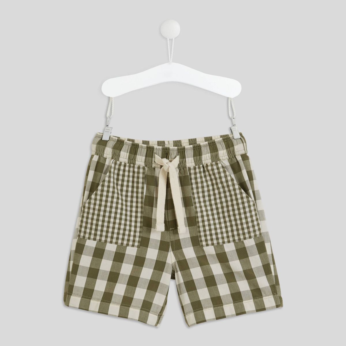 Short Bermuda à Carreaux Pour Garçon EPIC THREADS - Taille 6, Coton, élastique, Printemps/été