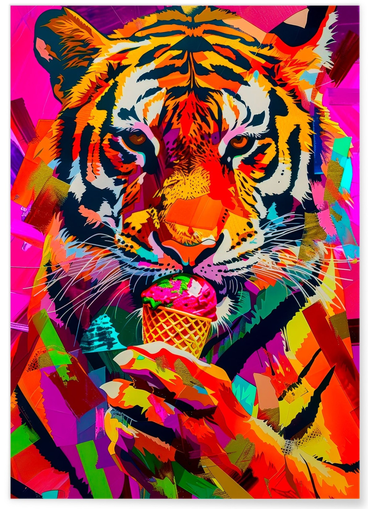 Affiche Tigre Pop Art, L'AFFICHERIE